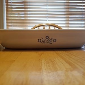 Vintage Blue Cornflower Corningware Casserole Dish